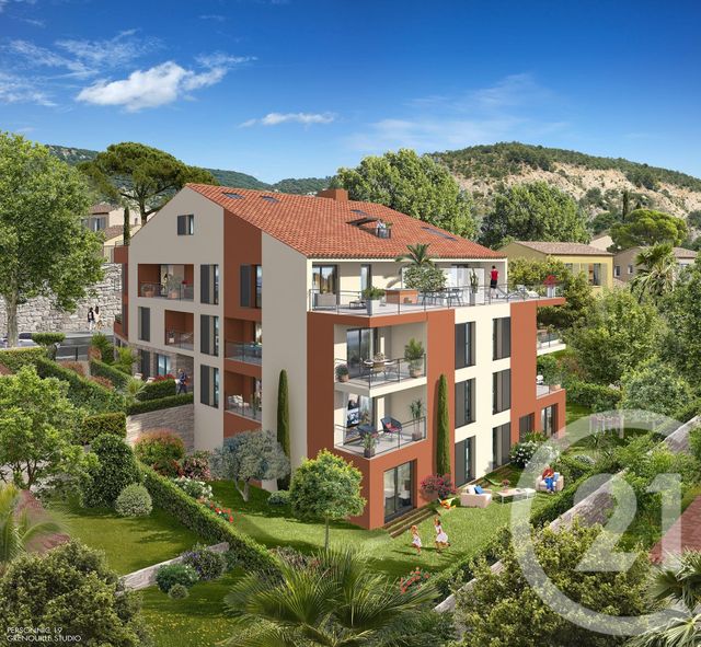 Appartement F3 &agrave; vendre - 3 pi&egrave;ces - 58,37 m2 - La Turbie - 06 - PROVENCE-ALPES-COTE-D-AZUR